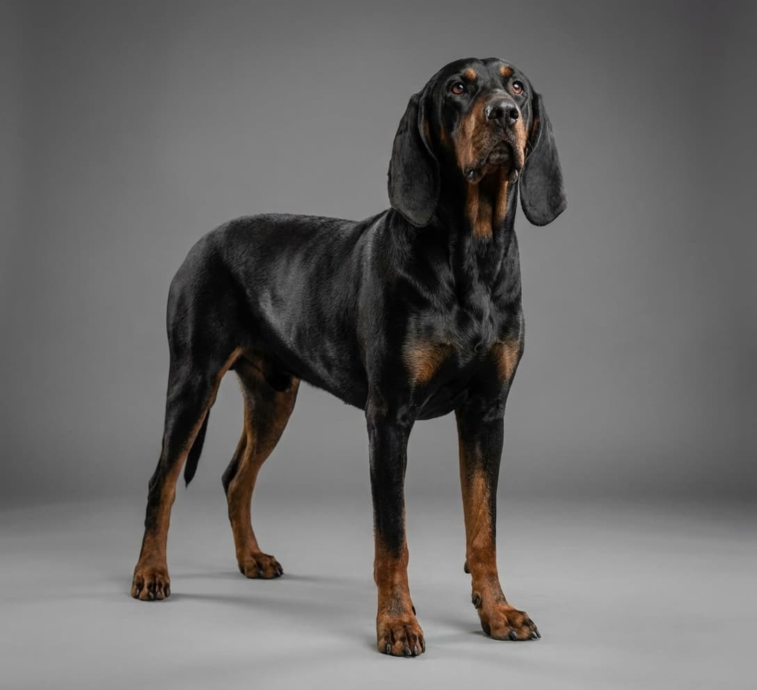 Black and Tan Coonhound dog