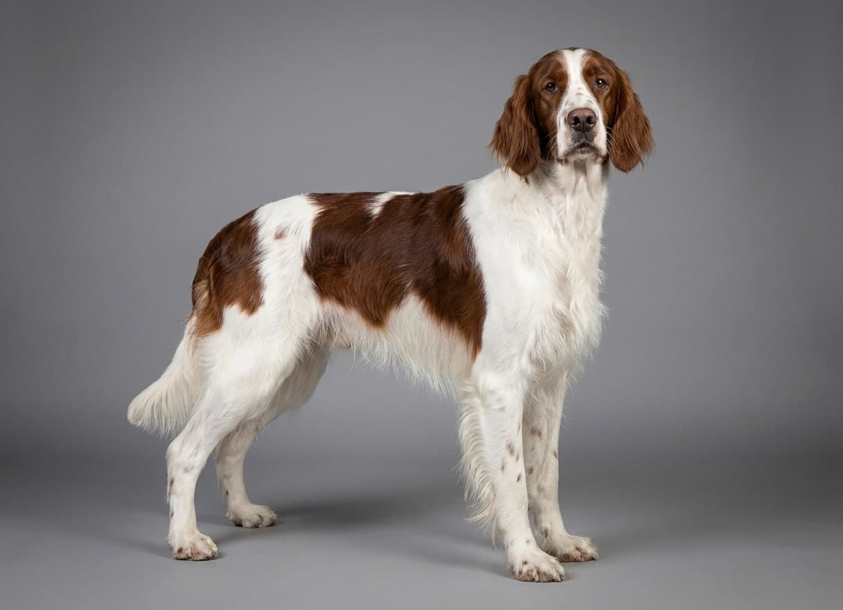 Irish Red and White Setter dog