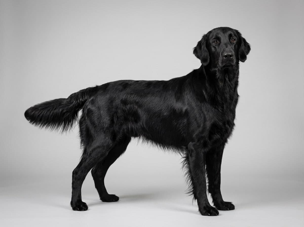 Flat-Coated Retriever dog