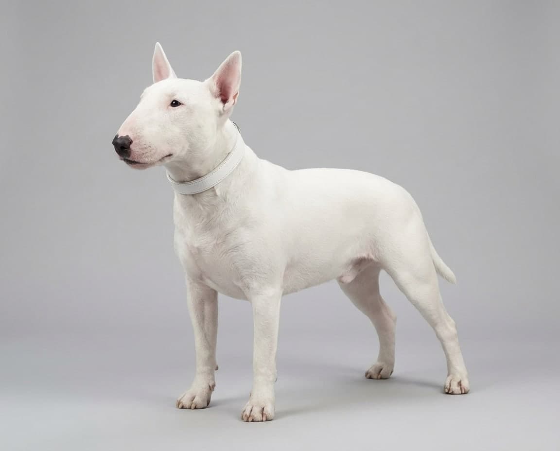 Miniature Bull Terrier dog